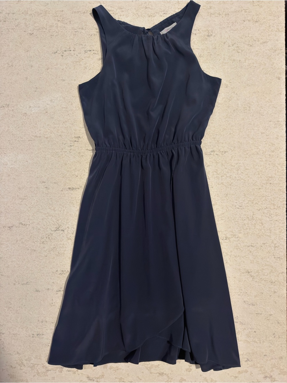 Athleta Martinique Navy Midi Dress Size S